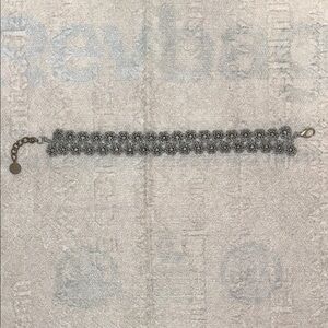 Chic Silver Floral Bracelet